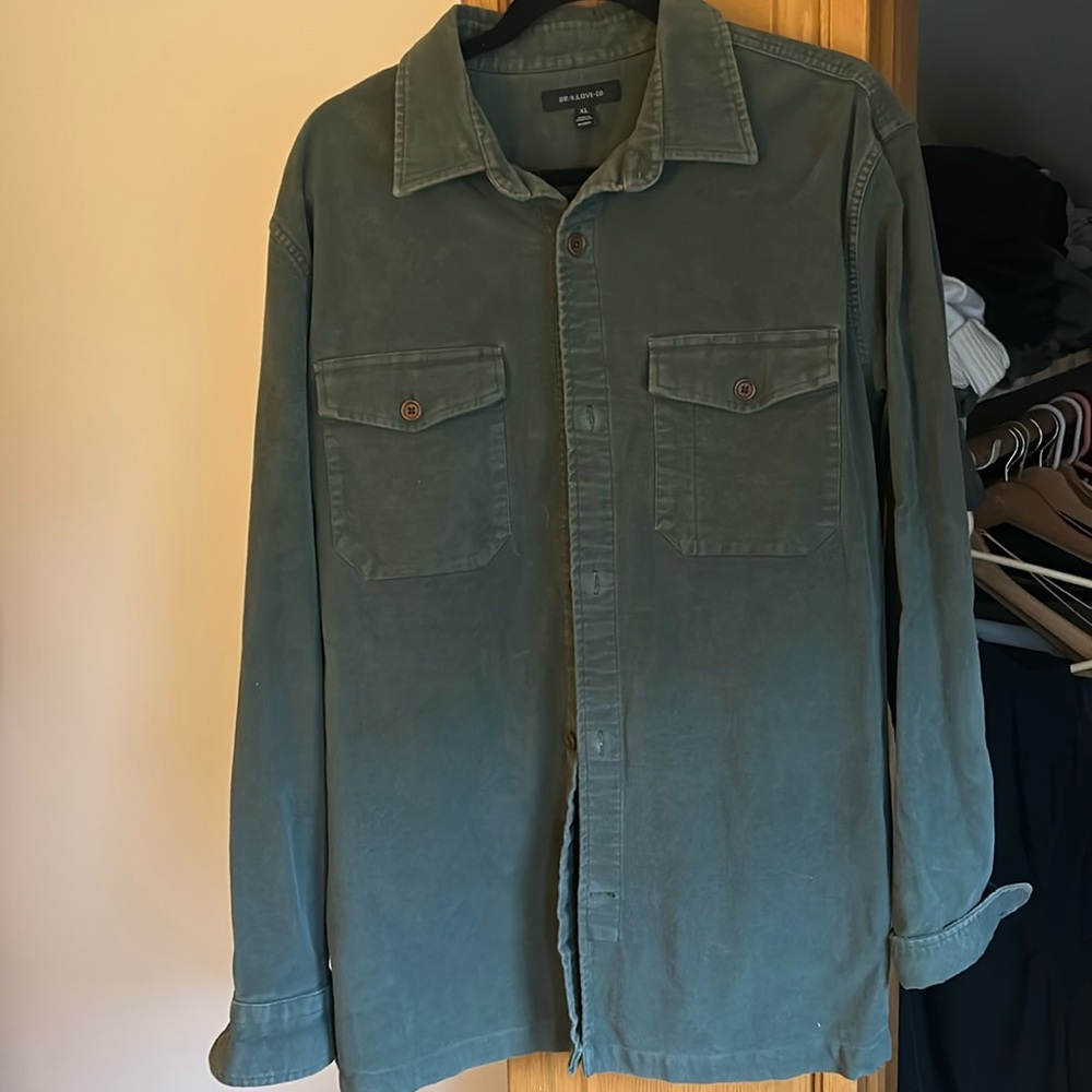 Banana Republic Men's Green Moleskin Jacket